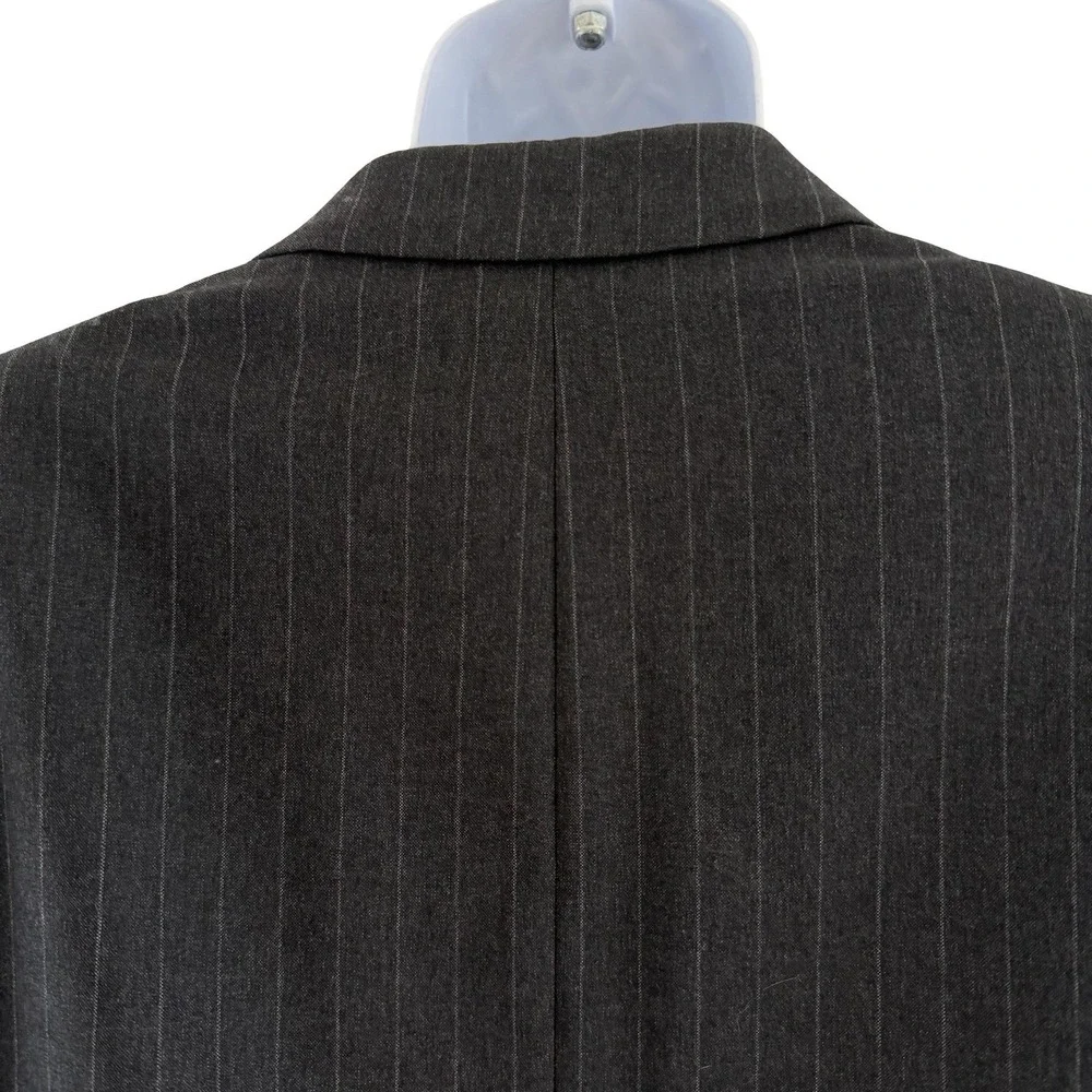 Polo University Club Ralph Lauren Suit Jacket Mens 41 Short Gray Pinstripe‎ Wool